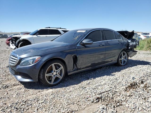 55SWF6GB7FU024484 - 2015 MERCEDES-BENZ C 400 4MATIC GRAY photo 1