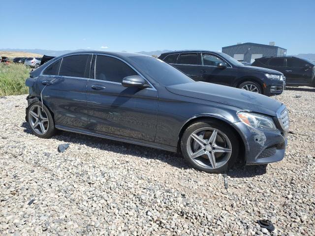 55SWF6GB7FU024484 - 2015 MERCEDES-BENZ C 400 4MATIC GRAY photo 4