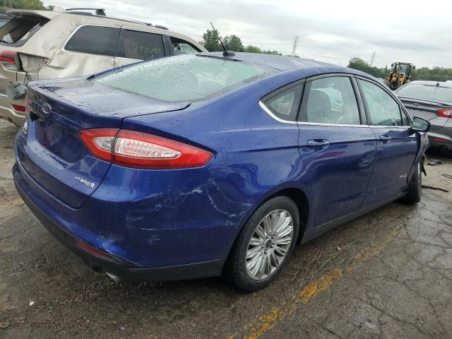 3FA6P0UU2ER368034 - 2014 FORD FUSION S HYBRID BLUE photo 3