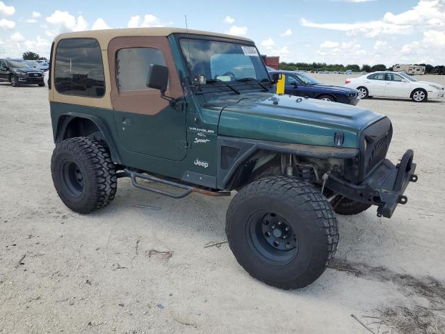 1J4FA49SX1P309934 - 2001 JEEP WRANGLER / SPORT GREEN photo 4