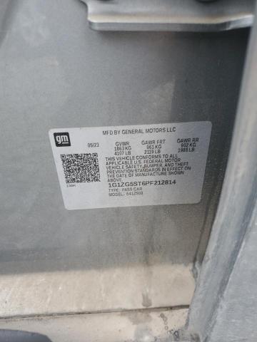 1G1ZG5ST6PF212814 - 2023 CHEVROLET MALIBU RS 灰色 照片 12