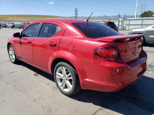 1C3CDZCB8DN567914 - 2013 DODGE AVENGER SXT RED photo 2