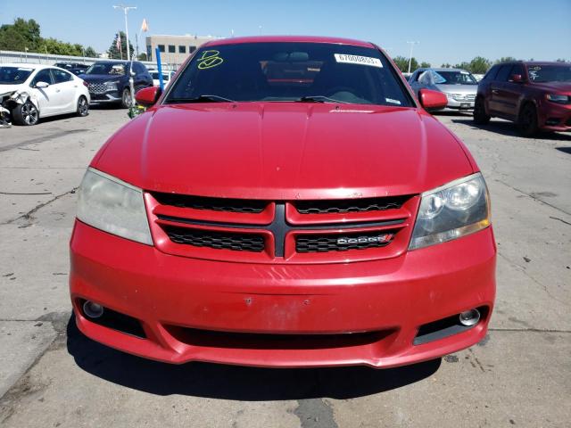 1C3CDZCB8DN567914 - 2013 DODGE AVENGER SXT RED photo 5