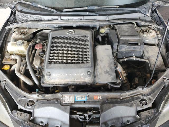 JM1BK34L871655312 - 2007 MAZDA SPEED 3 GRAY photo 11