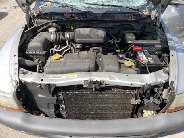 1D7GL12K74S570491 - 2004 DODGE DAKOTA SXT SILVER photo 11