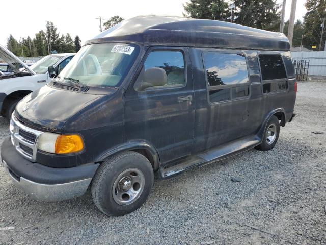 2B6HB11Z9WK111061 - 1998 DODGE RAM VAN B1500 BLACK photo 1