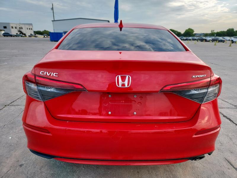 2HGFE2F57PH506040 - 2023 HONDA CIVIC SPORT 红色 照片 6