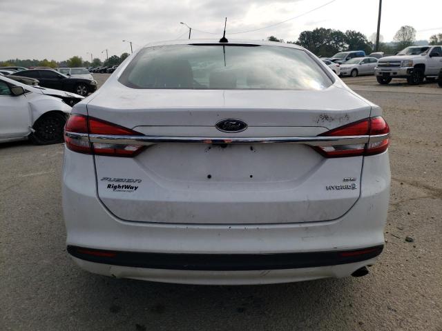 3FA6P0LU1JR234241 - 2018 FORD FUSION SE HYBRID WHITE photo 6