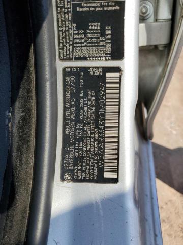 WBAAR3343YJM02947 - 2000 BMW 323 IT SILVER photo 13
