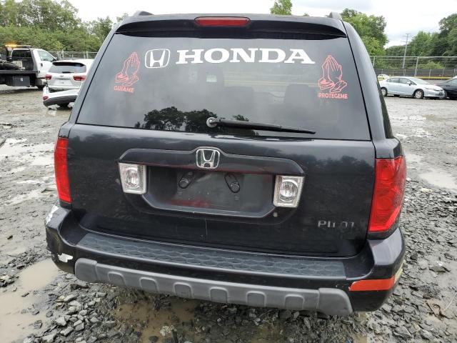 5FNYF18454B001294 - 2004 HONDA PILOT EX BLACK photo 6