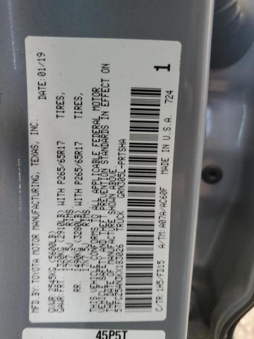 5TFCZ5AN3KX183026 - 2019 TOYOTA TACOMA DOUBLE CAB Grau Foto 12