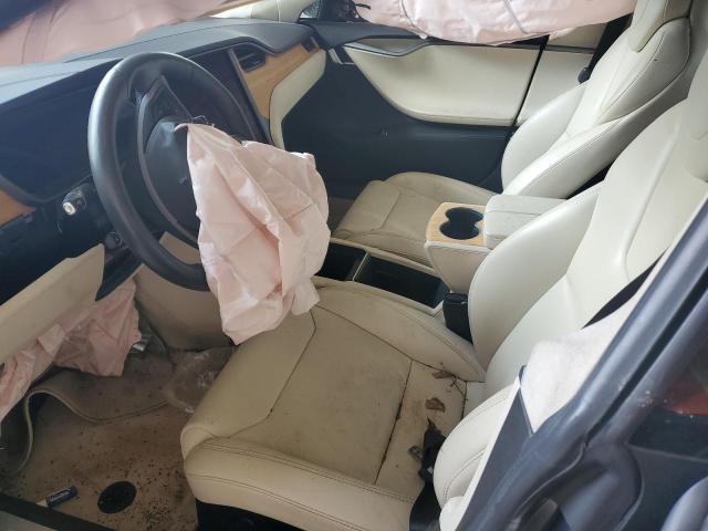 5YJSA1E2XJF264268 - 2018 TESLA MODEL S Синий фото 7