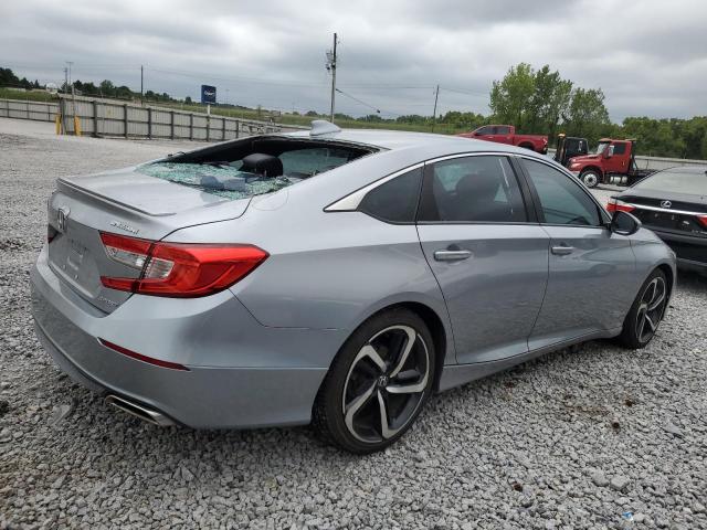 1HGCV1F30KA101818 - 2019 HONDA ACCORD SPORT Srebrny zdjęcie 3