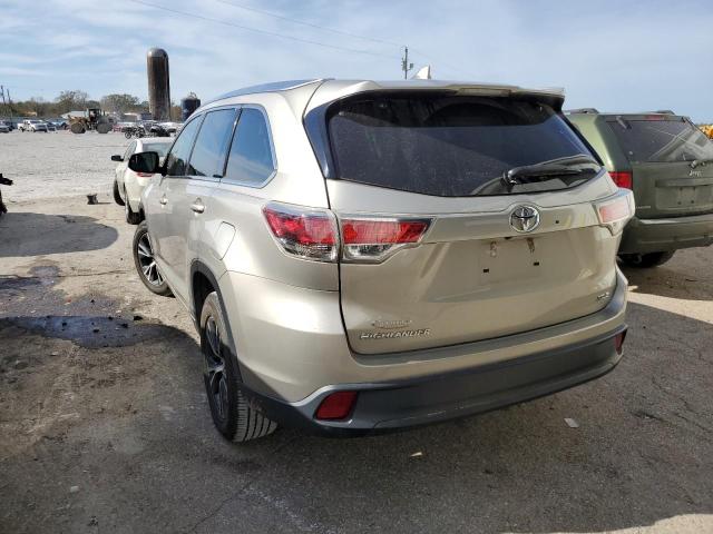 5TDKKRFH8GS139837 - 2016 TOYOTA HIGHLANDER XLE GOLD photo 3