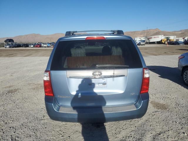 KNDMB233166036184 - 2006 KIA SEDONA EX BLUE photo 6