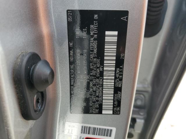 5TDBZRBH5MS118943 - 2021 TOYOTA HIGHLANDER L ვერცხლისფერი ფოტო 14