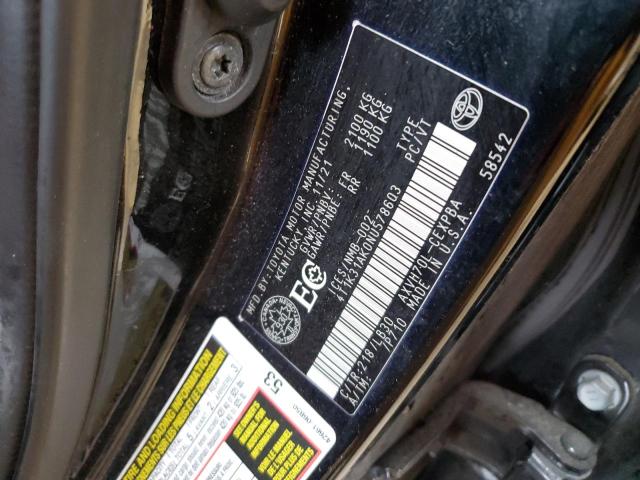 4T1K31AK0NU578603 - 2022 TOYOTA CAMRY XSE BLACK photo 13