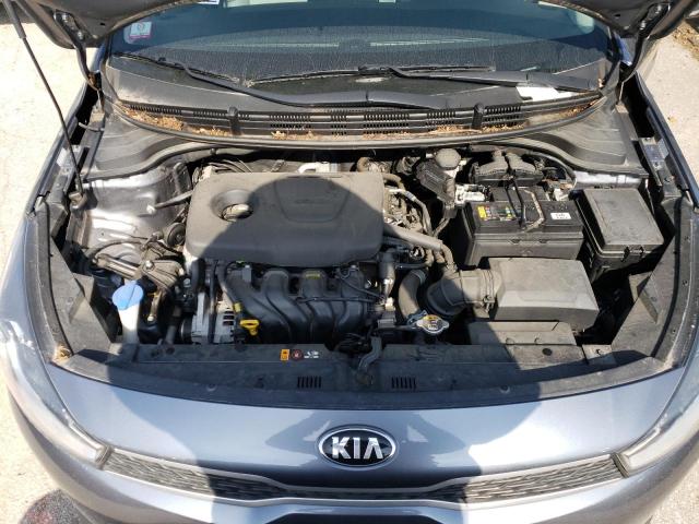 3KPA24AB5KE203885 - 2019 KIA RIO S GRAY photo 11