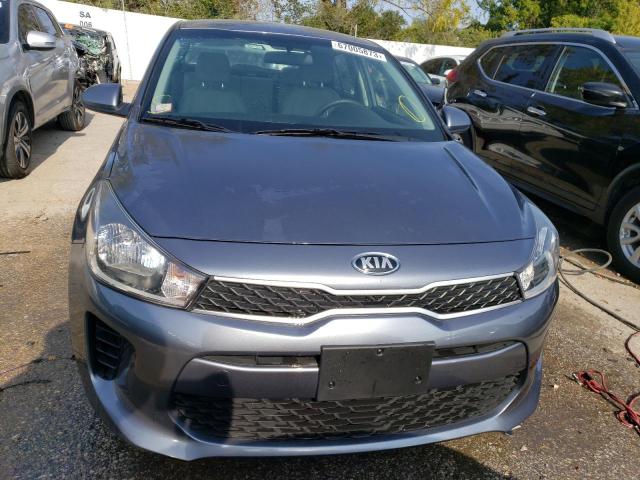 3KPA24AB5KE203885 - 2019 KIA RIO S GRAY photo 5