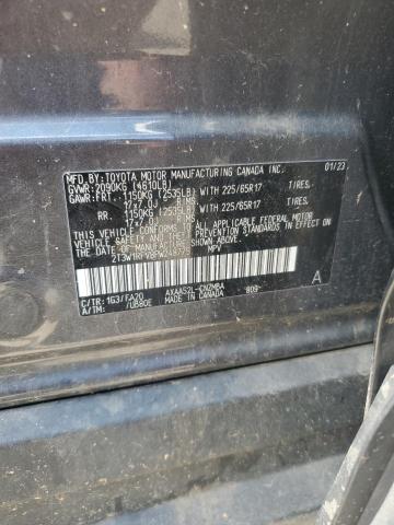 2T3W1RFV8PW248775 - 2023 TOYOTA RAV4 XLE GRAY photo 13