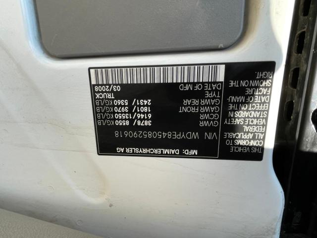 WDYPE845085290618 - 2008 FREIGHTLINER SPRINTER 2500 WHITE photo 10