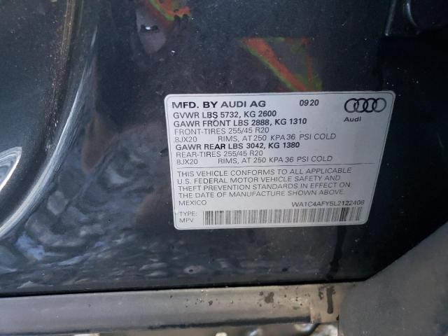 WA1C4AFY5L2122408 - 2020 AUDI SQ5 PRESTIGE 灰色 照片 13