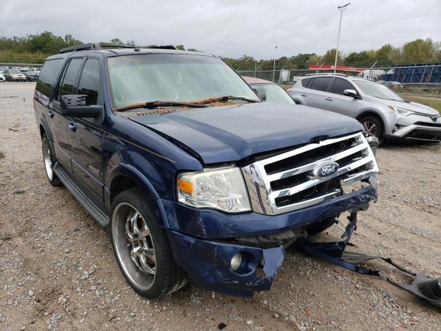 1FMFK15538LA75084 - 2008 FORD EXPEDITION EL XLT BLUE photo 1