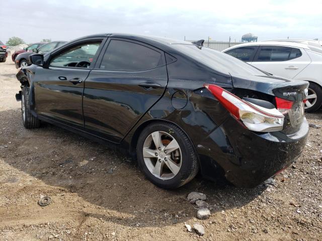 5NPDH4AE7DH424585 - 2013 HYUNDAI ELANTRA GLS BLACK photo 2