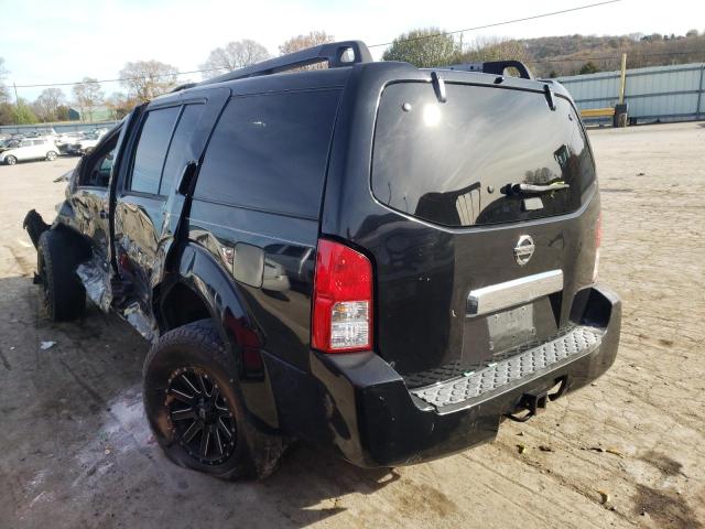 5N1AR18W95C769901 - 2005 NISSAN PATHFINDER LE BLACK photo 3
