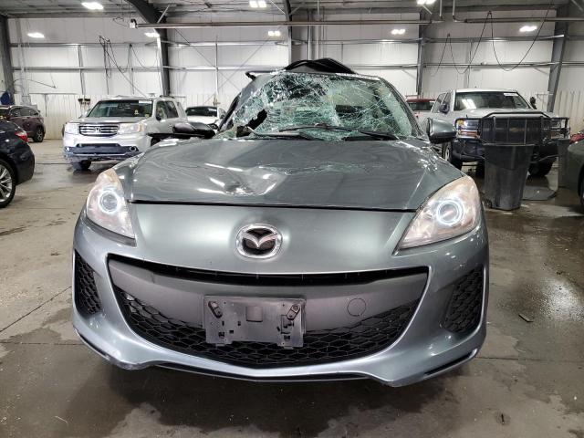 JM1BL1L73C1605658 - 2012 MAZDA 3 I GRAY photo 5