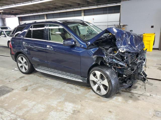 4JGDA5HB2HA829493 - 2017 MERCEDES-BENZ GLE 350 4MATIC BLUE photo 4