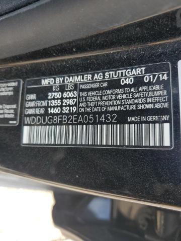 WDDUG8FB2EA051432 - 2014 MERCEDES-BENZ S 550 4MATIC BLACK photo 12