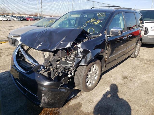 2A4RR8DG7BR682414 - 2011 CHRYSLER TOWN & COU TOURING L BLACK photo 2
