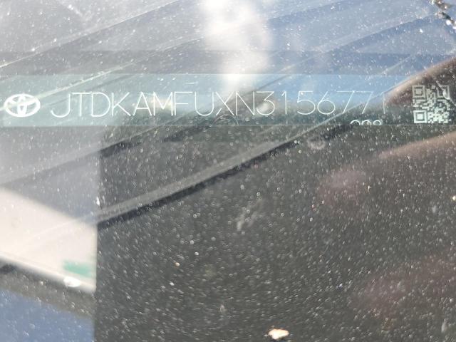 JTDKAMFUXN3156771 - 2022 TOYOTA PRIUS NIGHT SHADE Күміс фото 12