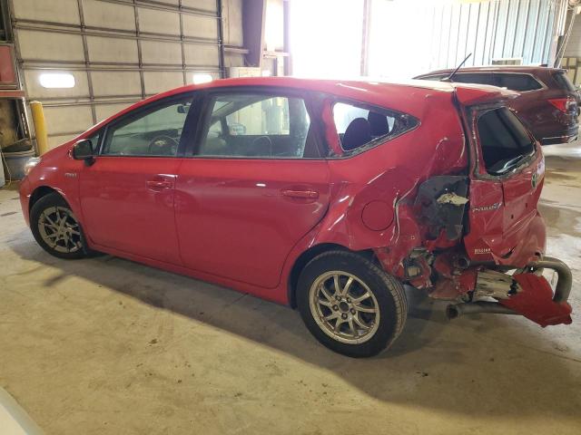 JTDZN3EU3HJ066621 - 2017 TOYOTA PRIUS V RED photo 2