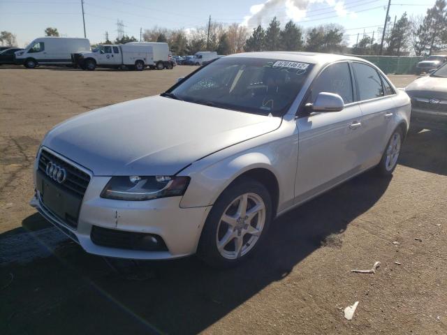 WAULF78KX9N027486 - 2009 AUDI A4 2.0T QUATTRO SILVER photo 2