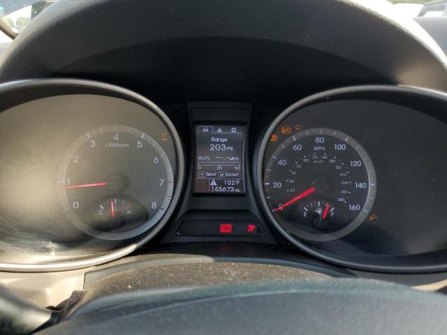 5XYZUDLB3GG345527 - 2016 HYUNDAI SANTA FE S BLACK photo 9