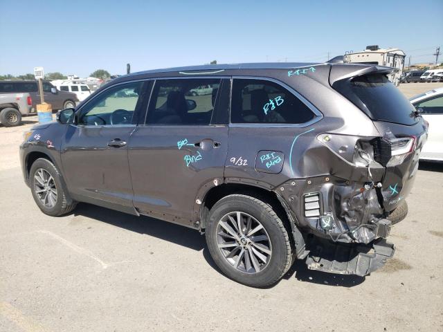 5TDJZRFH2KS569878 - 2019 TOYOTA HIGHLANDER SE GRAY photo 2