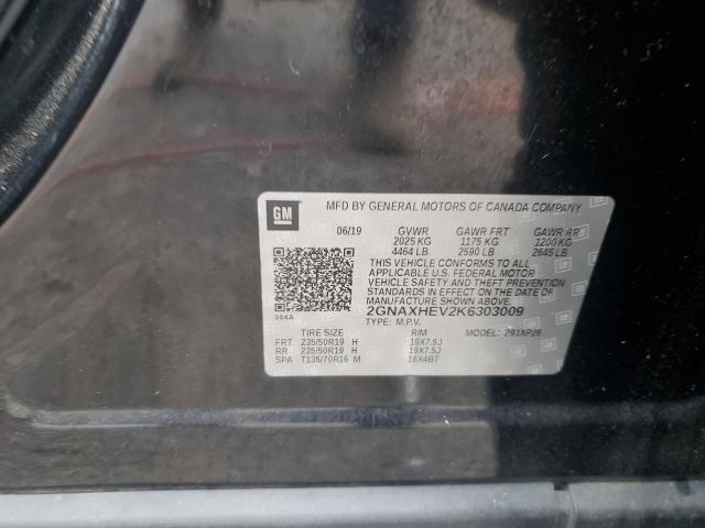 2GNAXHEV2K6303009 - 2019 CHEVROLET EQUINOX LS BLACK photo 14