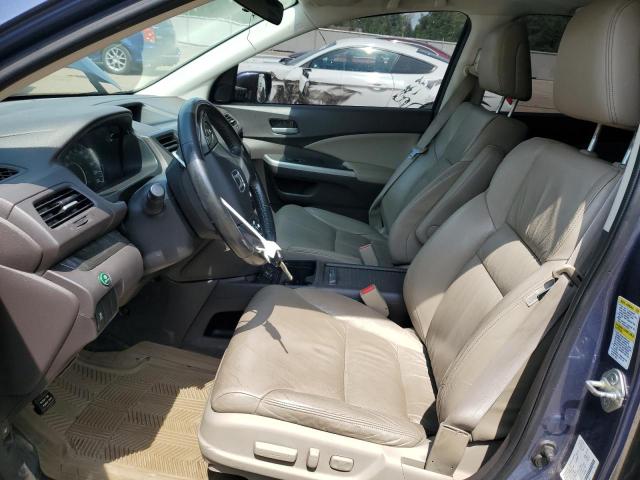 2HKRM4H76CH104004 - 2012 HONDA CR-V EXL BLUE photo 7