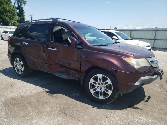 2HNYD28378H527200 - 2008 ACURA MDX TECHNOLOGY BURGUNDY photo 4