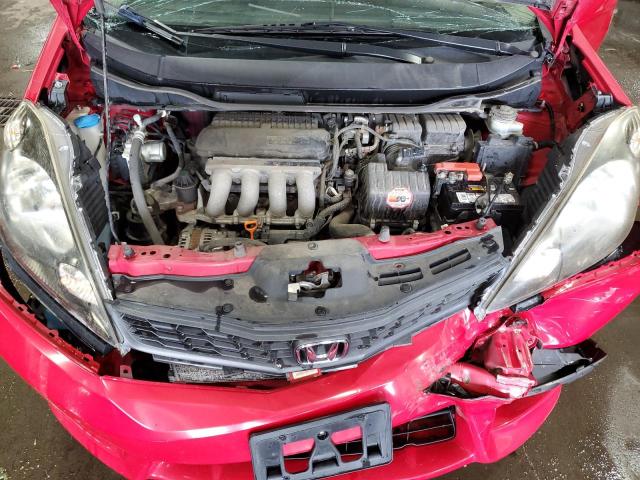 JHMGE8H56DC042447 - 2013 HONDA FIT SPORT RED photo 12