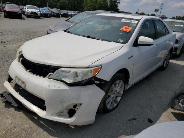 4T1BD1FK4EU124666 - 2014 TOYOTA CAMRY HYBRID WHITE photo 1