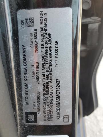 KL8CD6SA5MC732437 - 2021 CHEVROLET SPARK 1LT BLACK photo 13