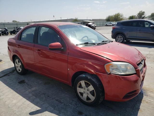 KL1TD56E19B317148 - 2009 CHEVROLET AVEO LS RED photo 4