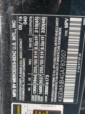 4JGDA5JB4GA782007 - 2016 MERCEDES-BENZ GLE 350 Qara foto 13