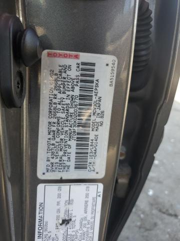 JTDBF30K020036770 - 2002 TOYOTA CAMRY LE GRAY photo 12