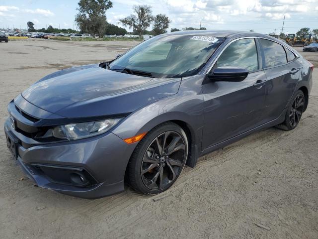 2HGFC2F84KH557567 - 2019 HONDA CIVIC SPORT GRAY photo 1