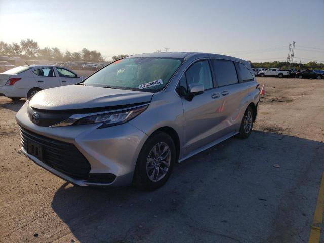 5TDKRKECXMS029571 - 2021 TOYOTA SIENNA LE SILVER photo 1