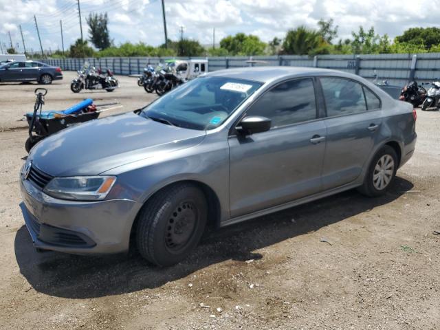 3VW2K7AJ8DM241159 - 2013 VOLKSWAGEN JETTA BASE GRAY photo 1